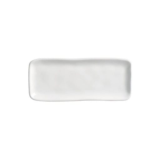 Conjunto 4 Travessas Retangular Pequena Stoneware Orgânico New White 22x9,5cm Porto Brasil