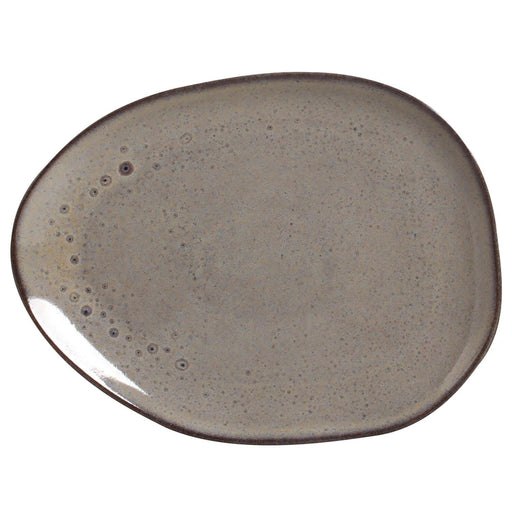 Conjunto 6 Pratos Rasos Oval Stoneware Orgânico Tourmaline 29,5cm Porto Brasil