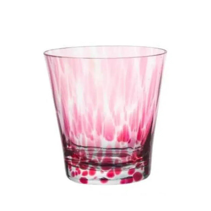 Copo em Cristal para Caipirinha Rosa Murano Colors Artemano 230ml