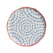 Jogo 6 Pratos Rasos Cerâmica Azul Espiral 28cm Scalla