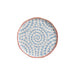 Jogo 6 Pratos de Sobremesa Cerâmica Azul Espiral 20cm Scalla