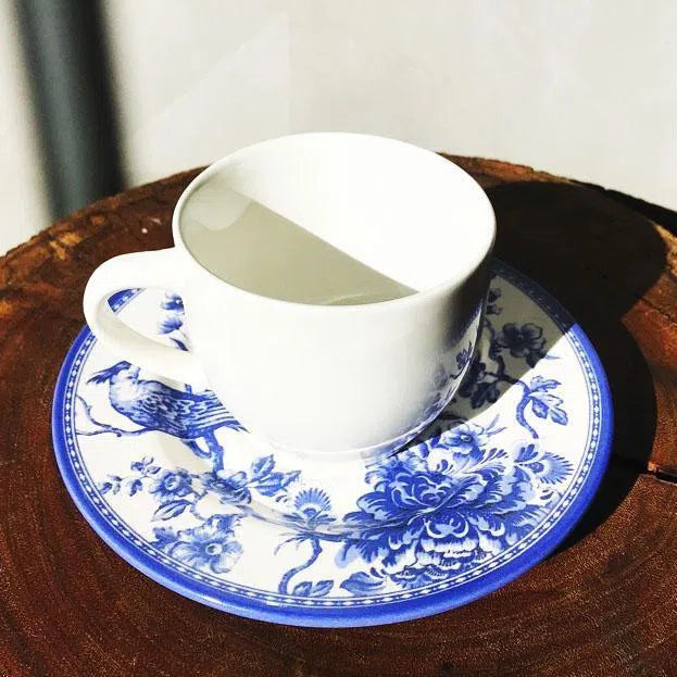 Jogo 6 Xícaras de Chá Com Pires Chinese Garden 250ml Alleanza