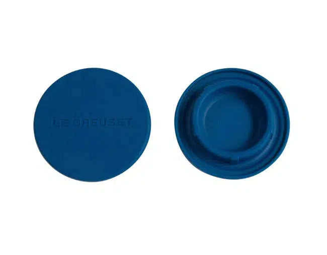 Kit com 2 Tampas de Silicone para Moedores Azul Marseille Le Creuset