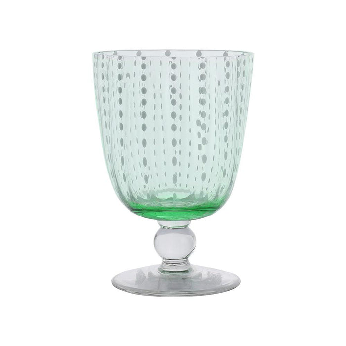 Kit com 6 Taças para Vinho em Cristal Coloratta 300ml Verde