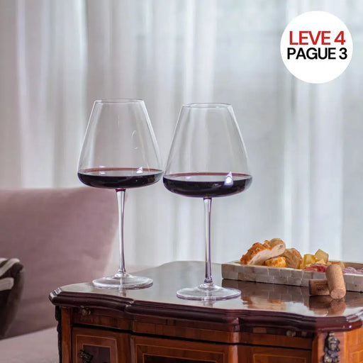 Leve 4, Pague 3: Kit Taças para Vinho em Cristal Linha Mirage 970ml Artevino