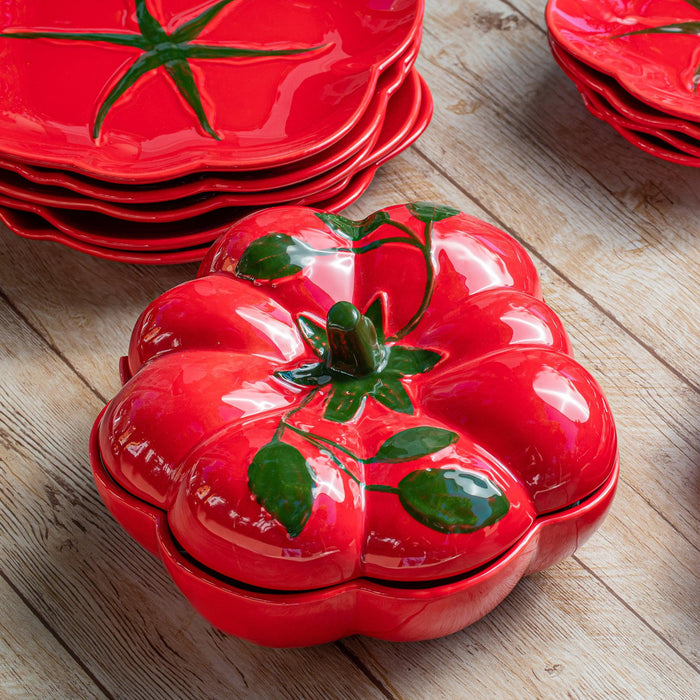 Sopeira Grande 1,7L Tomate Cerâmica Scalla