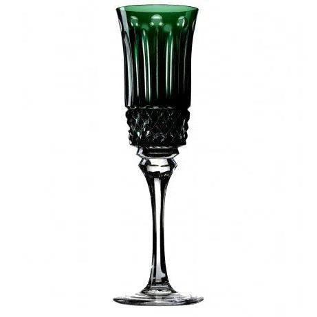 Taça para Espumante em Cristal Lapidado 69 25 Verde Artemano