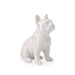 Escultura Cachorro Branco em Poliresina Mart
