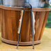 Pegador de Gelo em Aço Inox com Detalhe de Bambu